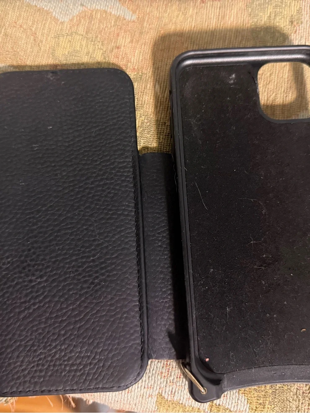 Bandolier 11 pro max Black Leather Wallet Phone Case